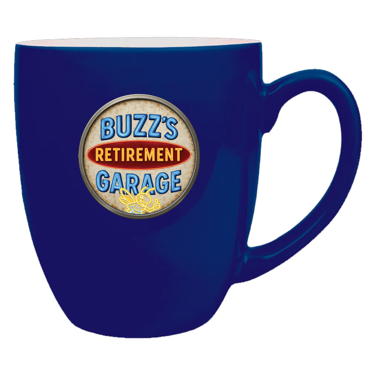 16oz Ceramic Mug with Buzz's Retirement Garage Antique Logo