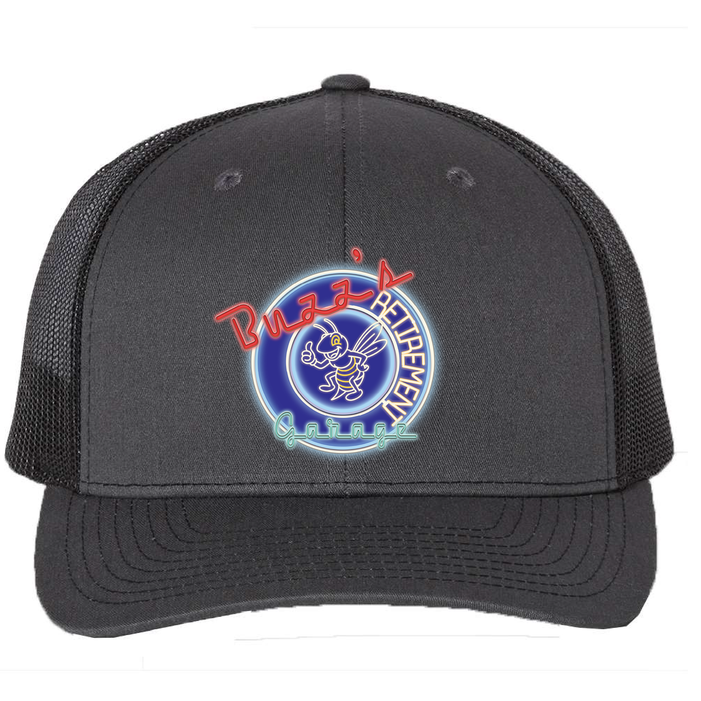 Buzz's Retirement Garage Richardson 112 Trucker Hat - Buzz Logo
