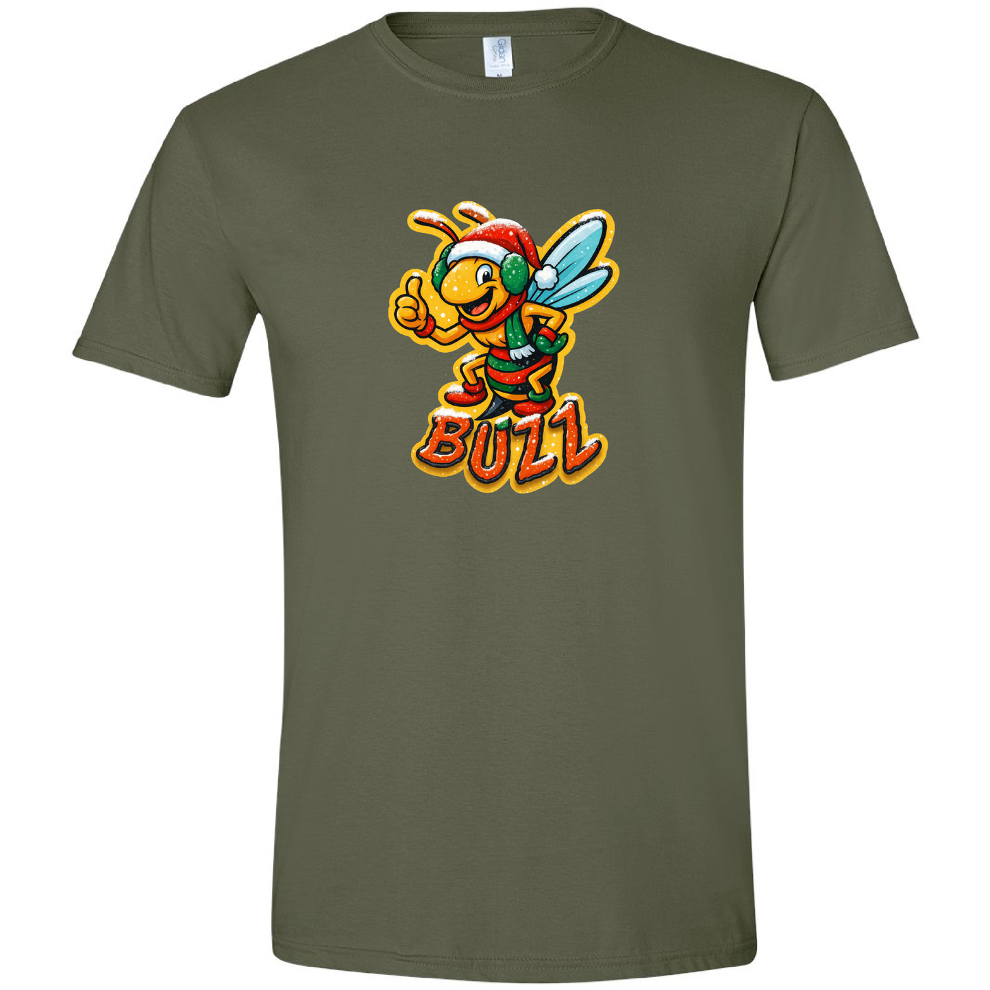 2025 Exclusive Short Sleeve T-Shirt with Buzz’s Holiday Edition – Gildan Softstyle