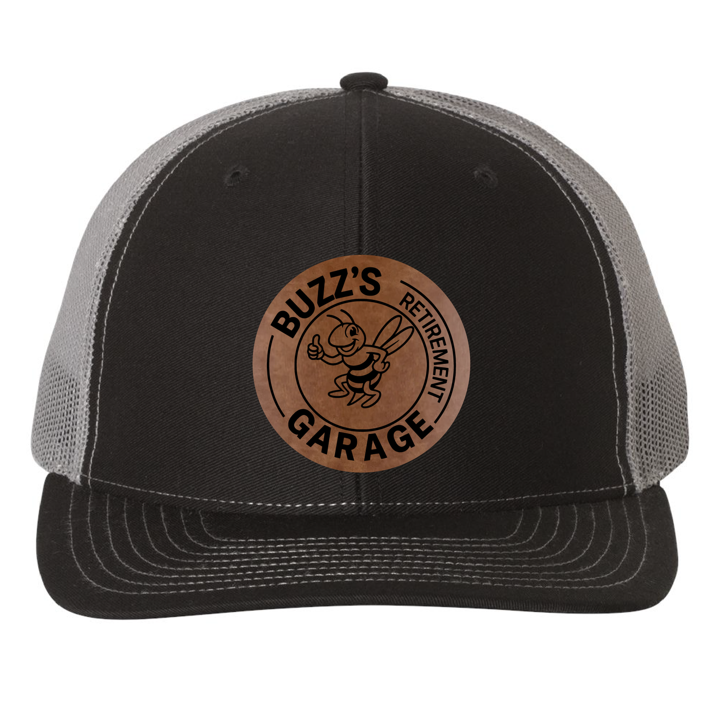 Buzz's Retirement Garage Richardson 112 Trucker Hat - Buzz Logo Engraved